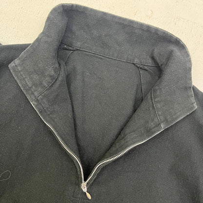 Zip Up Turtle Smock 長袖Ｔシャツ ブラック【加古川店】
