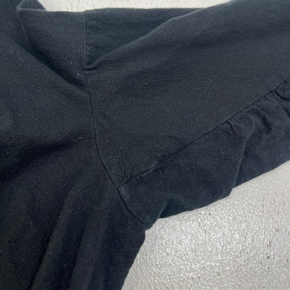 Zip Up Turtle Smock 長袖Ｔシャツ ブラック【加古川店】