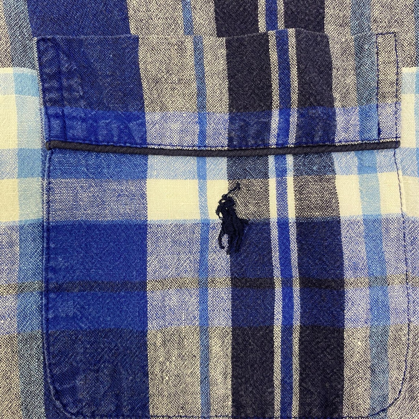 POLO RALPH LAUREN | ポロ・ラルフローレン ﾘﾈﾝﾊﾟｼﾞｬﾏｼｬﾂ SLEEPWEAR 半袖シャツ サイズ：XL【加古川店】