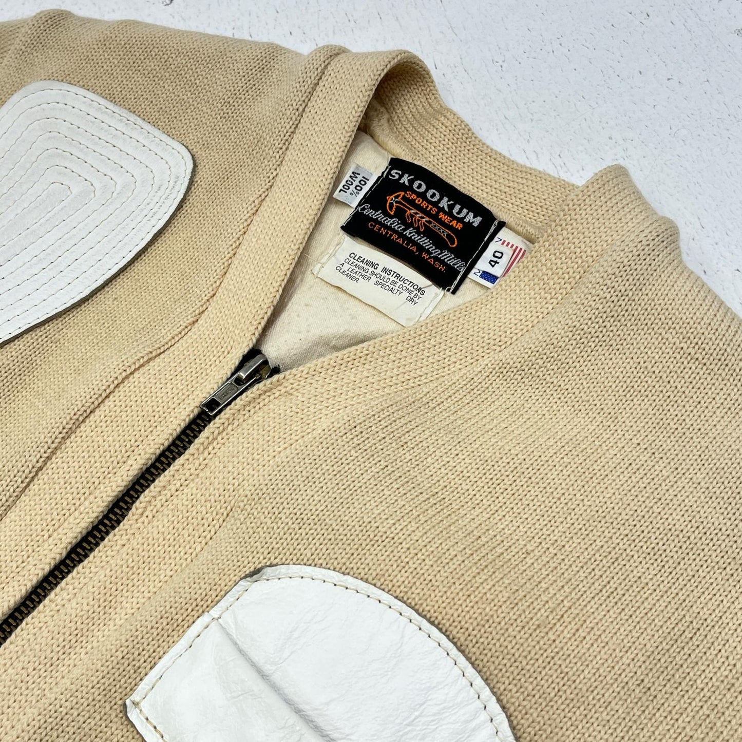 SKOOKUM | スクーカム シューティングカーディガン カーディガン ナチュラル サイズ：40【加古川店】