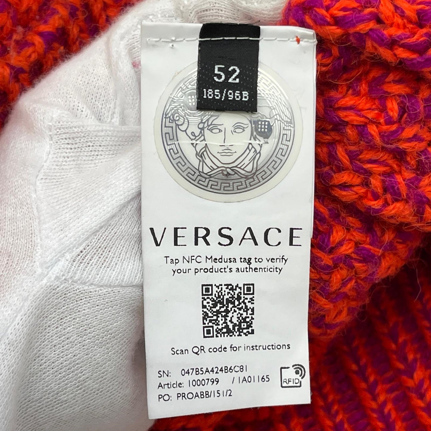 Gianni Versace | ジャンニ・ヴェルサーチ ニット オレンジ サイズ：52【加古川店】