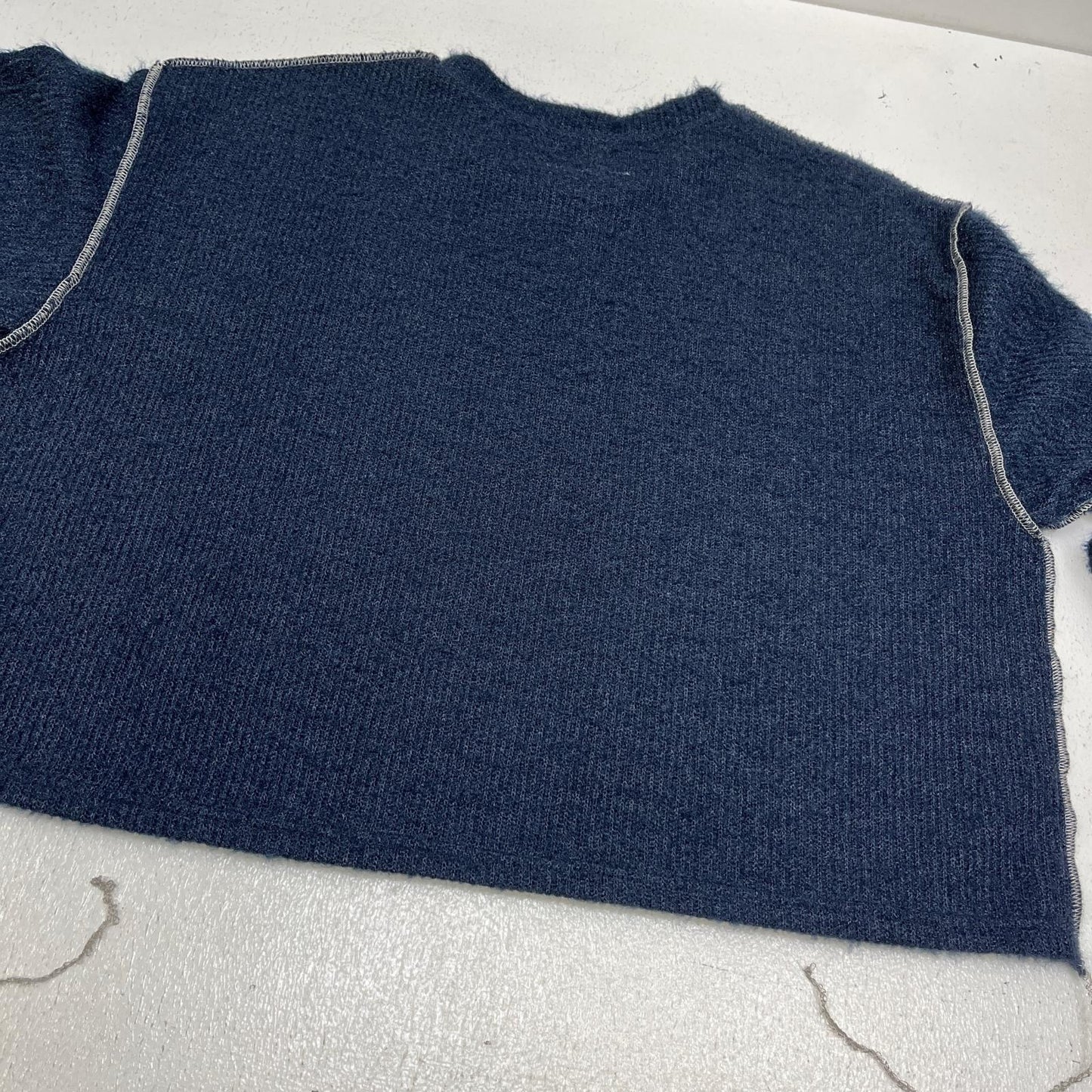 MM6(Maison Margiela) | エムエムシックスメゾンマルジェラ SPARKLING KNIT JERSEY TOP ニット S52NC0137 ネイビー サイズ：S【加古川店】