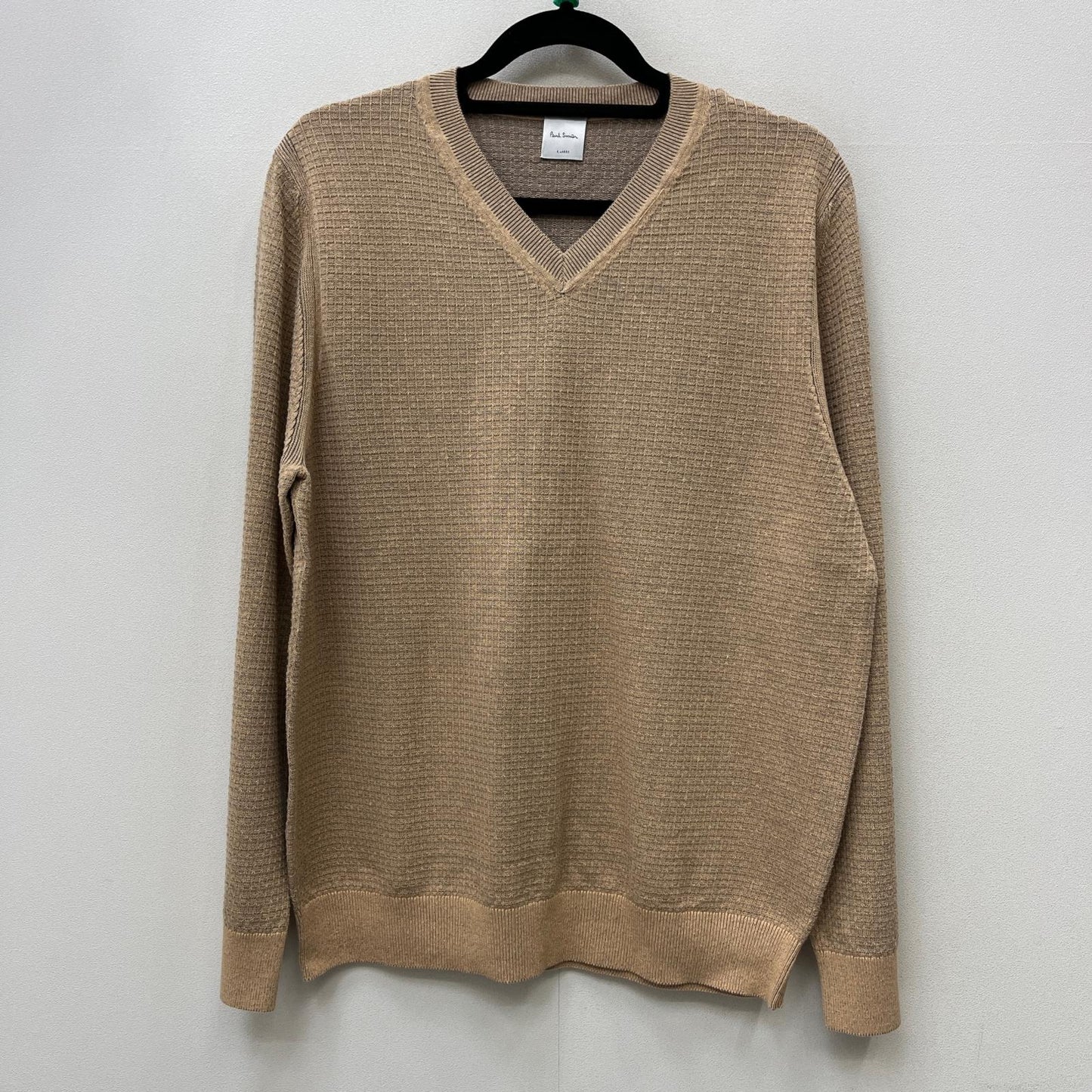 Paul Smith | ポール・スミス メランジ Vネックニット ニット 257Z ベージュ サイズ：XL【加古川店】