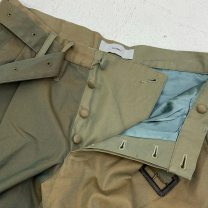 SUGARHILL | シュガーヒル CHAMBRAY TRIPLE PLEATED TROUSERS パンツ 20SSPT05 カーキ サイズ：1【加古川店】