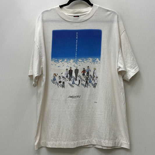 SAINT MICHAEL | セントマイケルセイントマイケル × EVANGELION × GEEKS RULE SMC12 BLUE EV_S/S TEE 半袖Ｔシャツ SM-HR8-0000-C12 ホワイト サイズ：L【加古川店】