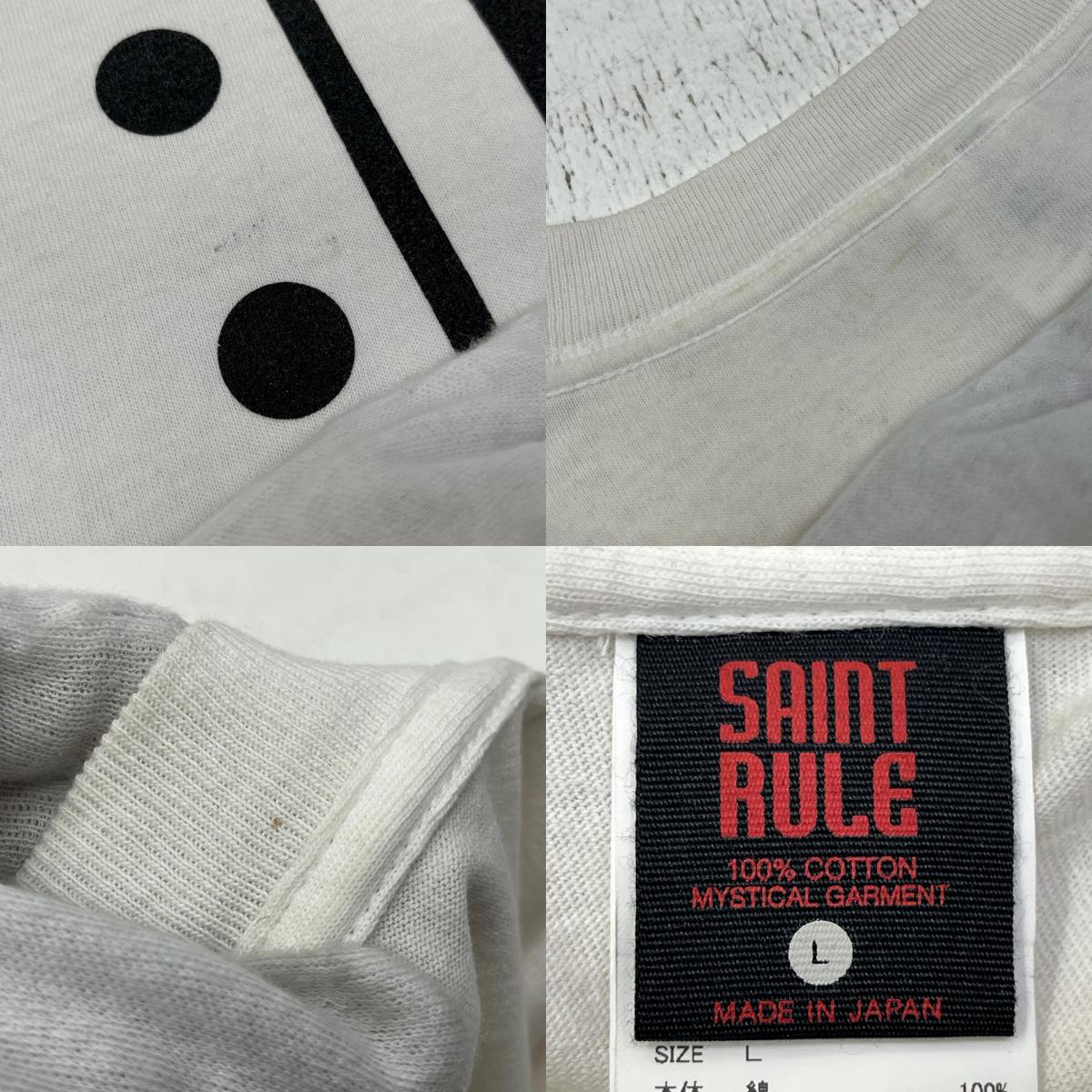 SAINT MICHAEL | セントマイケルセイントマイケル × EVANGELION × GEEKS RULE SMC12 BLUE EV_S/S TEE 半袖Ｔシャツ SM-HR8-0000-C12 ホワイト サイズ：L【加古川店】