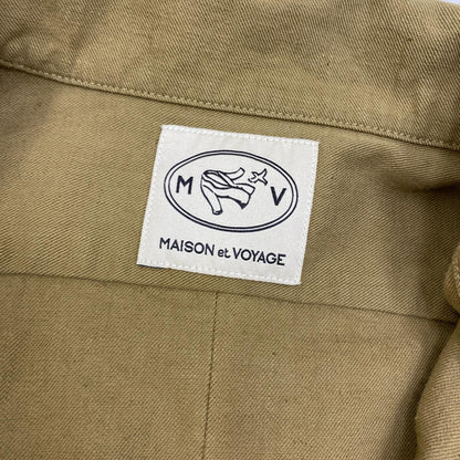 MAISON et VOYAGE コットンヘンプ ジャンプスーツ ツナギ 24-08-51-08004 ブラウン サイズ：M【加古川店】