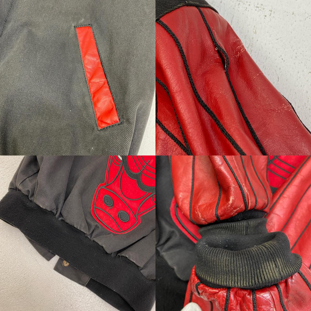 JFF HAMILTON/chicago bulls スタジャン 298 bulls ブラック サイズ：M【加古川店】
