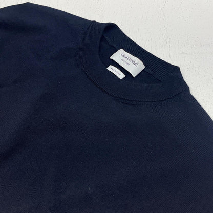 THOM BROWNE. | トムブラウン Merino wool sweater ニット FKA424A-Y1002-415 ネイビー サイズ：38【加古川店】