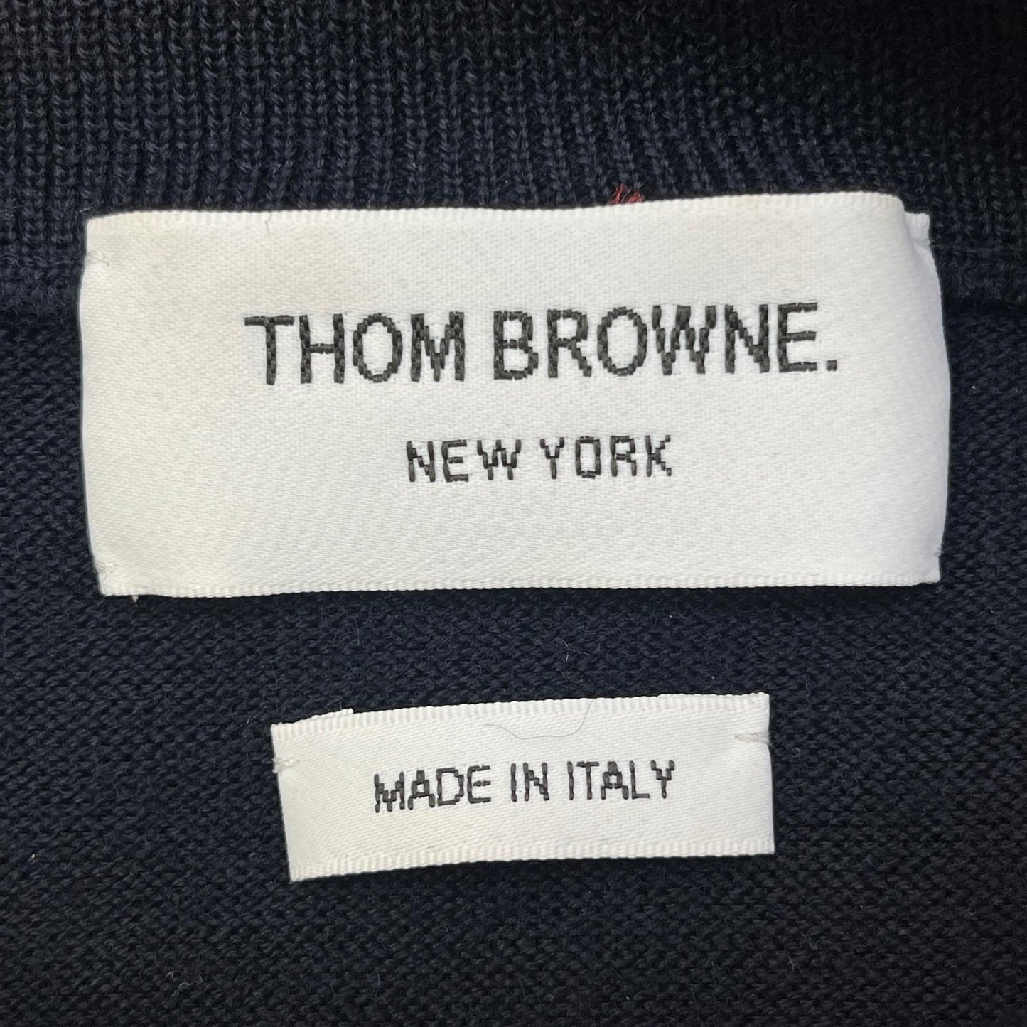 THOM BROWNE. | トムブラウン Merino wool sweater ニット FKA424A-Y1002-415 ネイビー サイズ：38【加古川店】