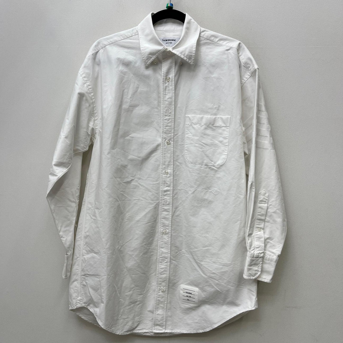 THOM BROWNE. | トムブラウン オックスフォード4BARシャツ 長袖シャツ ホワイト サイズ：1【加古川店】