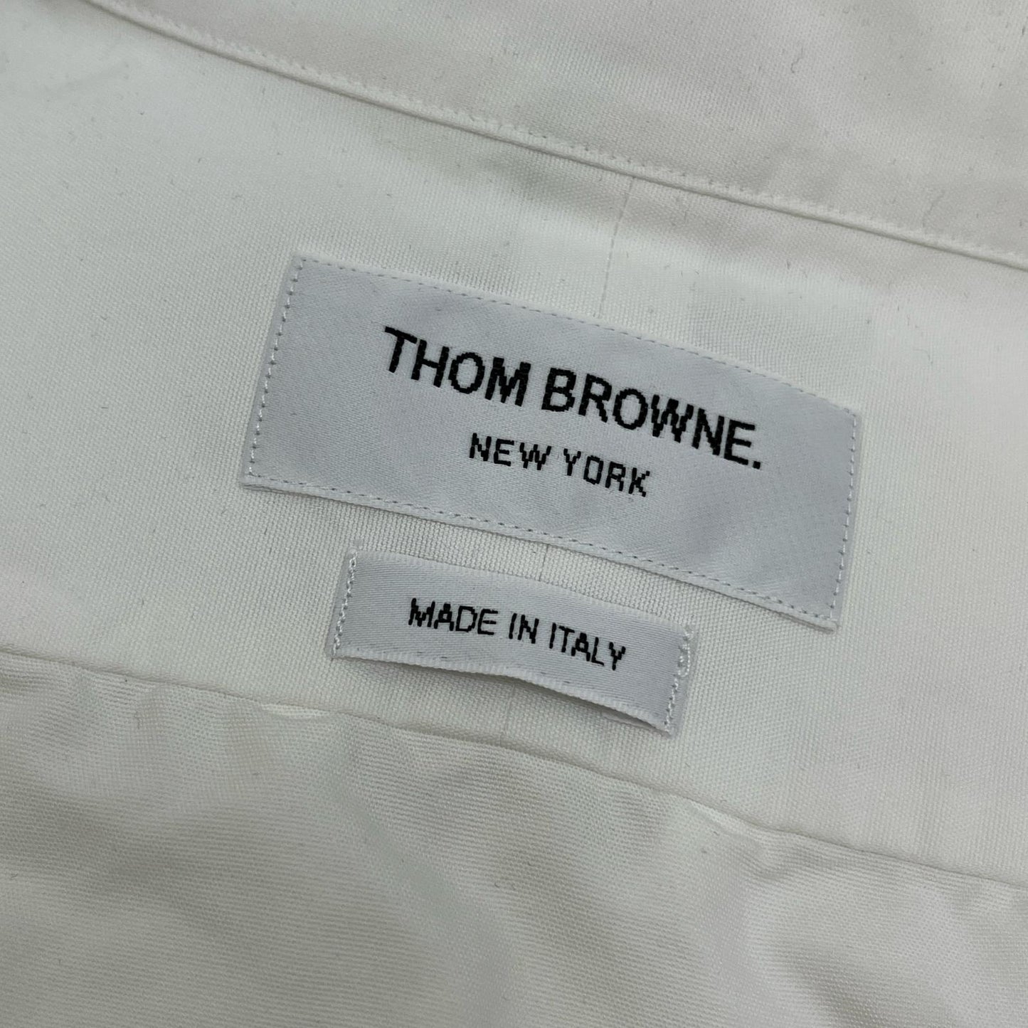 THOM BROWNE. | トムブラウン オックスフォード4BARシャツ 長袖シャツ ホワイト サイズ：1【加古川店】