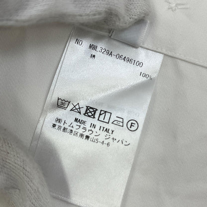 THOM BROWNE. | トムブラウン オックスフォード4BARシャツ 長袖シャツ ホワイト サイズ：1【加古川店】