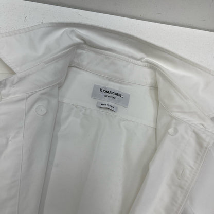 THOM BROWNE. | トムブラウン オックスフォード4BARシャツ 長袖シャツ ホワイト サイズ：1【加古川店】
