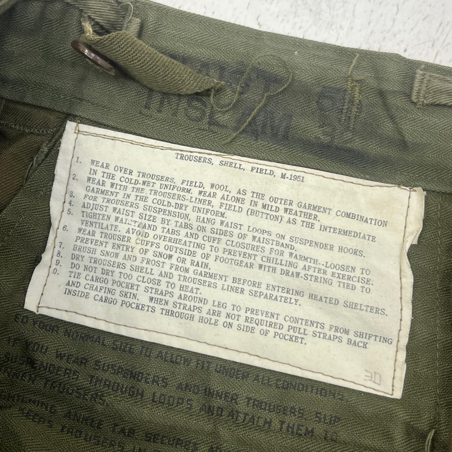 MILITARY衣料 | ミリタリーイリョウ U.S ARMY:M-51 MODIFY PANT パンツ カーキ サイズ：32【加古川店】