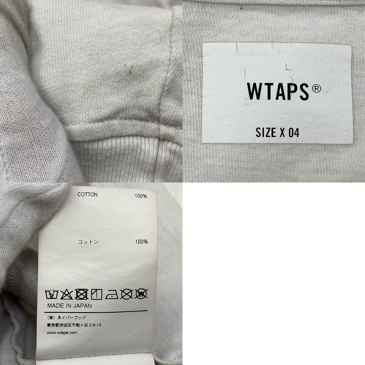 W)TAPS | ダブルタップス Urban Territory OBJ 03 長袖Ｔシャツ 241ATDT-CSM15 ホワイト サイズ：4【加古川店】