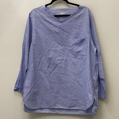 COMOLI | コモリ cotton V-NECK cut-sawn カットソー 135-02003 ブルー サイズ：2【加古川店】
