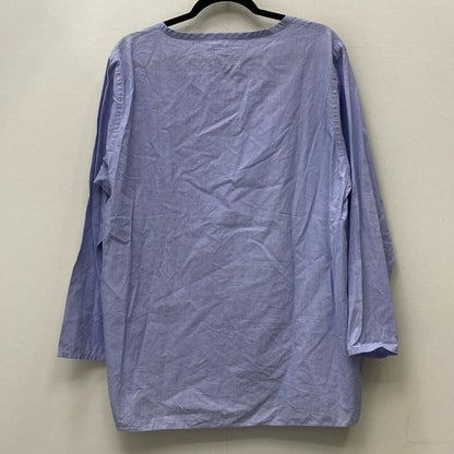COMOLI | コモリ cotton V-NECK cut-sawn カットソー 135-02003 ブルー サイズ：2【加古川店】