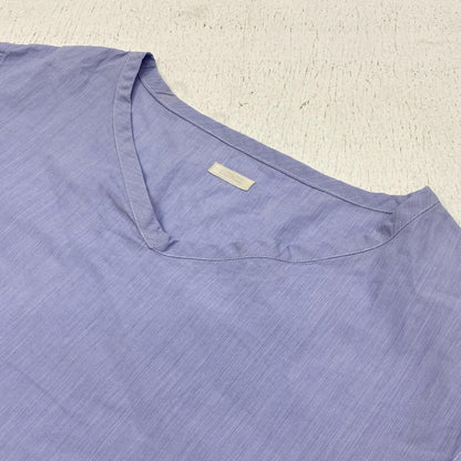 COMOLI | コモリ cotton V-NECK cut-sawn カットソー 135-02003 ブルー サイズ：2【加古川店】