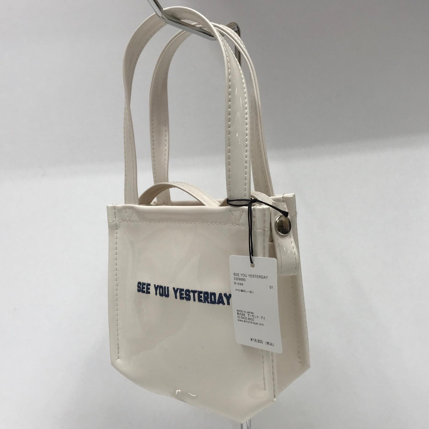 Wasted Youth | ウエステッドユースウェステッドユース SEE YOU YESTERDAY Mini mini bag ハンドバッグ ホワイト【加古川店】