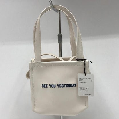 Wasted Youth | ウエステッドユースウェステッドユース SEE YOU YESTERDAY Mini mini bag ハンドバッグ ホワイト【加古川店】