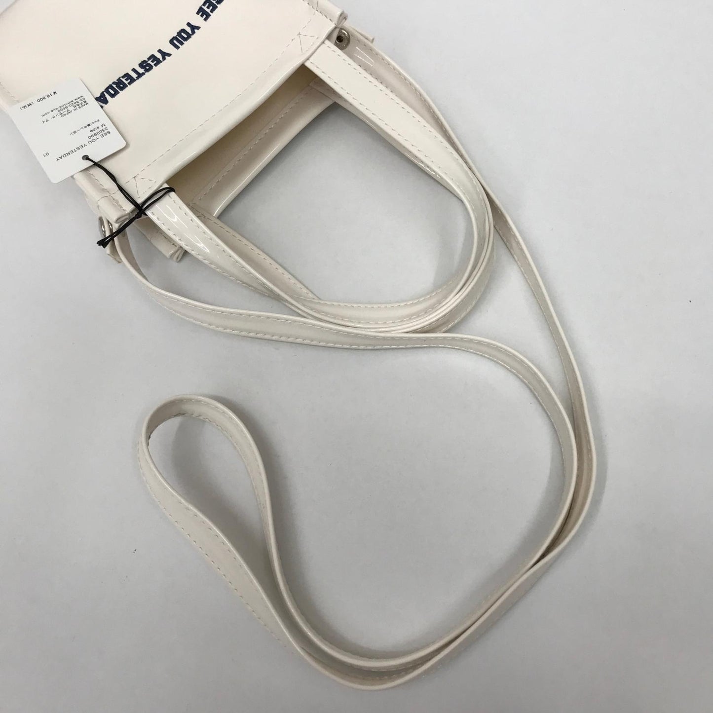 Wasted Youth | ウエステッドユースウェステッドユース SEE YOU YESTERDAY Mini mini bag ハンドバッグ ホワイト【加古川店】