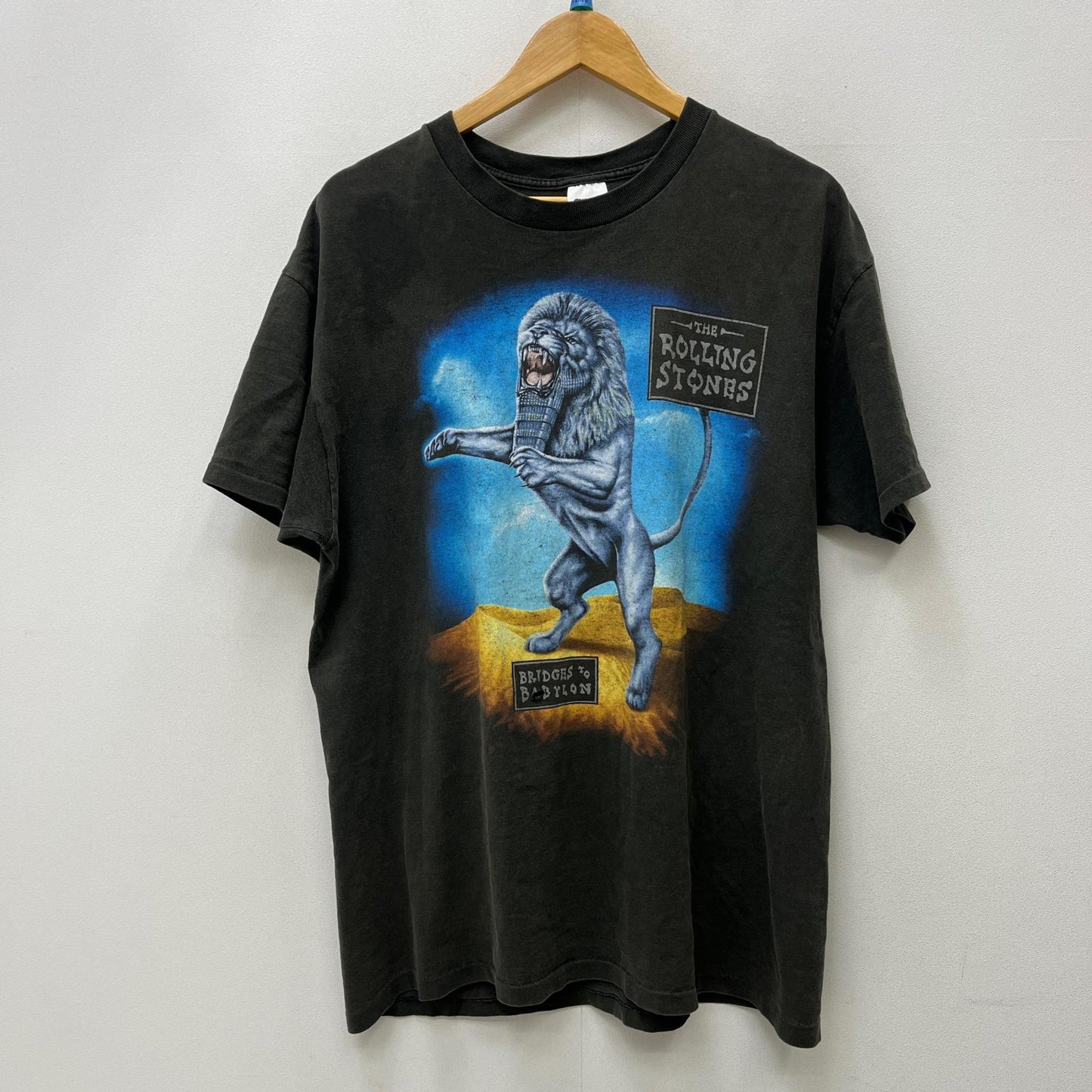rollingstone's BridgestoBaby worldtour 1997/1998 半袖Ｔシャツ ブラック サイズ：XL【加古川店】