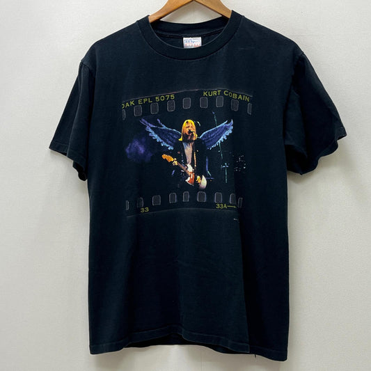 kurt cobain memorial the end of music 半袖Ｔシャツ ブラック サイズ：M【加古川店】
