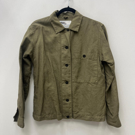 MARGARET HOWELL | マーガレットハウエル DRY COTTON LINEN TWILL 長袖シャツ 595-8125503 カーキ サイズ：1【加古川店】