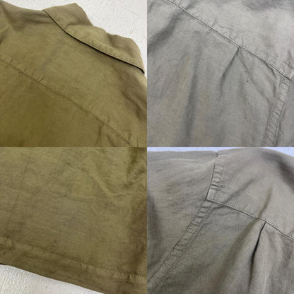 MARGARET HOWELL | マーガレットハウエル DRY COTTON LINEN TWILL 長袖シャツ 595-8125503 カーキ サイズ：1【加古川店】