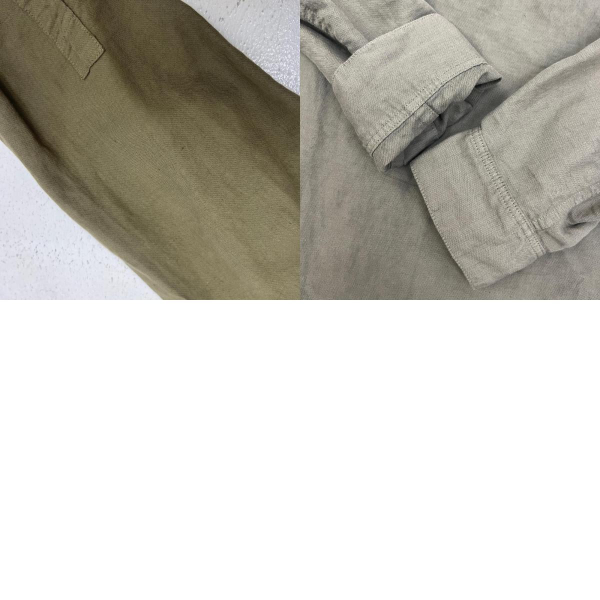 MARGARET HOWELL | マーガレットハウエル DRY COTTON LINEN TWILL 長袖シャツ 595-8125503 カーキ サイズ：1【加古川店】