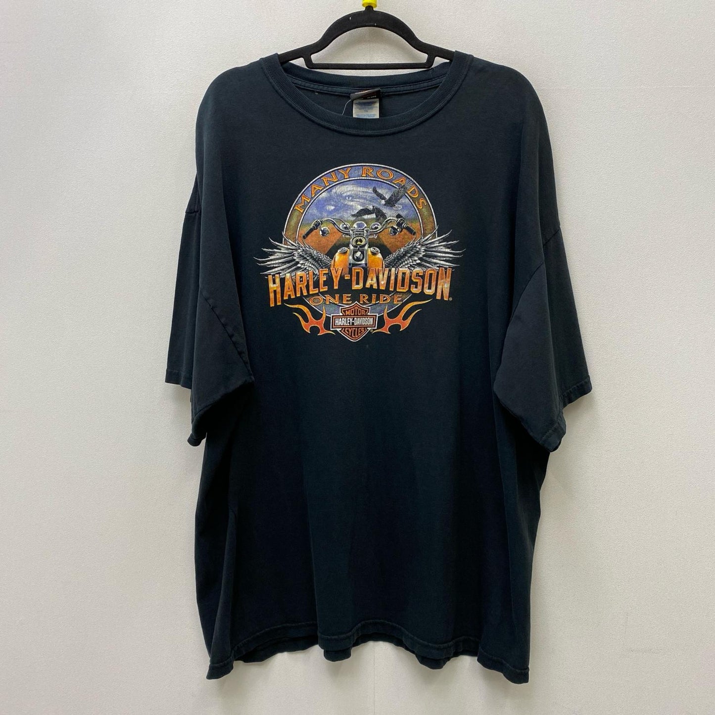HARLEY-DAVIDSON | ハーレーダビットソン MANY ROADS 半袖Ｔシャツ ブラック サイズ：XL【加古川店】