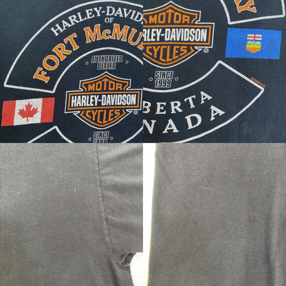 HARLEY-DAVIDSON | ハーレーダビットソン MANY ROADS 半袖Ｔシャツ ブラック サイズ：XL【加古川店】