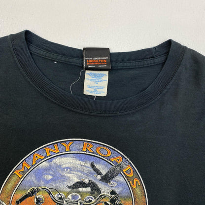HARLEY-DAVIDSON | ハーレーダビットソン MANY ROADS 半袖Ｔシャツ ブラック サイズ：XL【加古川店】