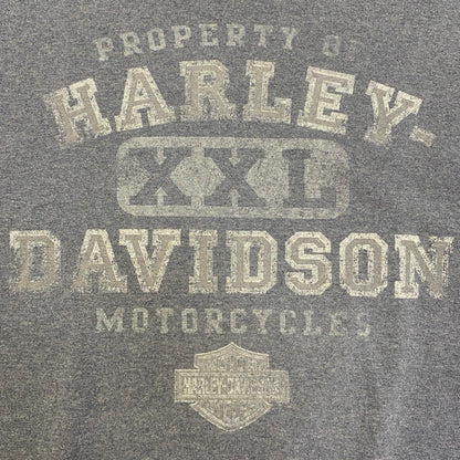 HARLEY-DAVIDSON | ハーレーダビットソン PROPERTY OF MOTORCYCLES 半袖Ｔシャツ グレー サイズ：XL【加古川店】