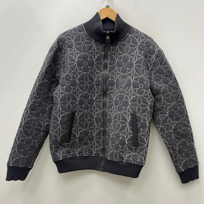 LOUIS VUITTON | ルイ・ヴィトン ジップスルーモノグラムフラワー ブルゾン RM212Q ZMD HLY40W グレー サイズ：L【加古川店】