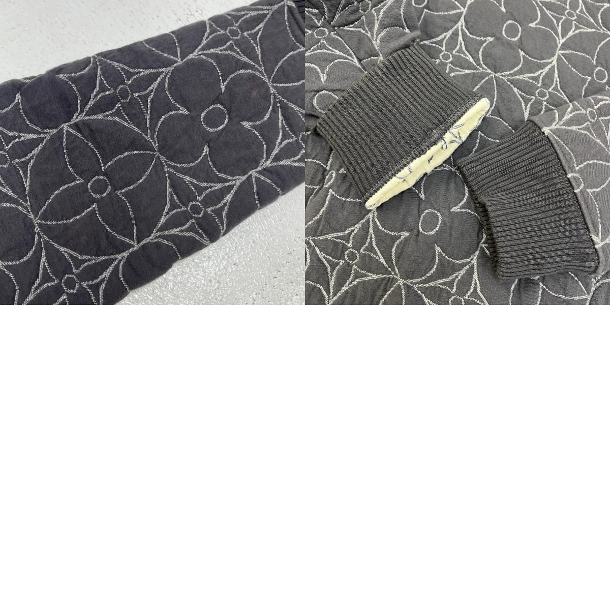 LOUIS VUITTON | ルイ・ヴィトン ジップスルーモノグラムフラワー ブルゾン RM212Q ZMD HLY40W グレー サイズ：L【加古川店】