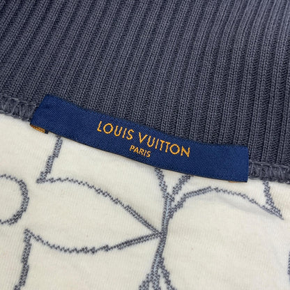 LOUIS VUITTON | ルイ・ヴィトン ジップスルーモノグラムフラワー ブルゾン RM212Q ZMD HLY40W グレー サイズ：L【加古川店】