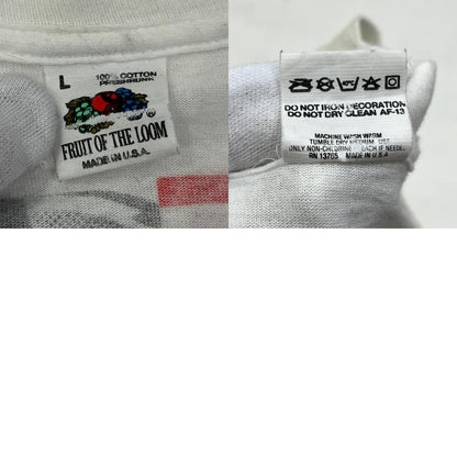 rolling stones/the north american tour 1989 半袖Ｔシャツ fruit of the room 1989年コピーライト ホワイト サイズ：L【加古川店】