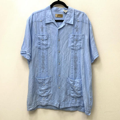 cubavera:ｷｭｰﾊﾞｼｬﾂ 半袖シャツ ライトブルー サイズ：XL【加古川店】