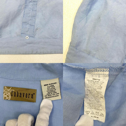 cubavera:ｷｭｰﾊﾞｼｬﾂ 半袖シャツ ライトブルー サイズ：XL【加古川店】