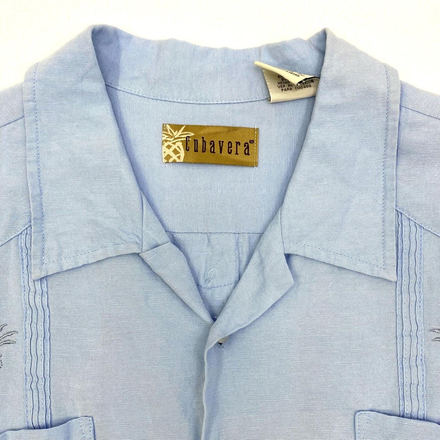 cubavera:ｷｭｰﾊﾞｼｬﾂ 半袖シャツ ライトブルー サイズ：XL【加古川店】