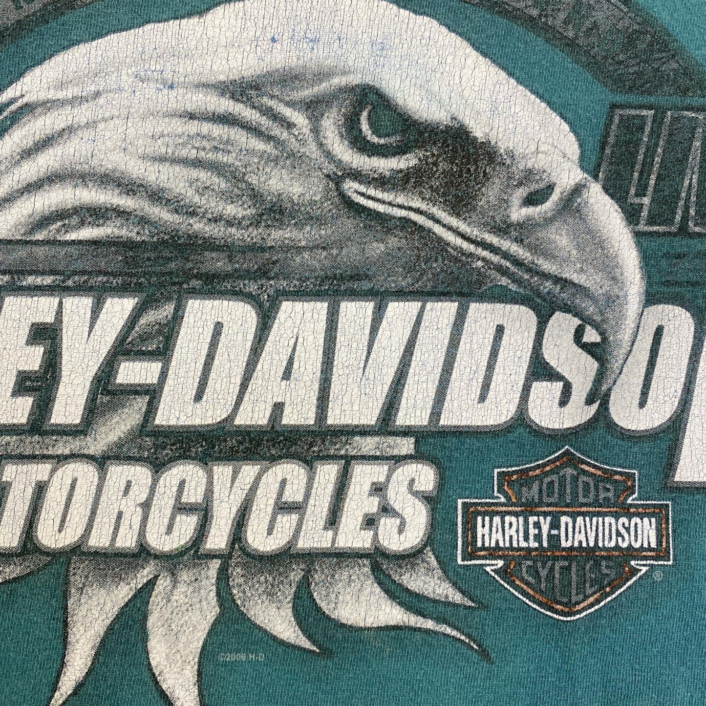 HARLEY-DAVIDSON | ハーレーダビットソン イーグル 半袖Ｔシャツ グリーン サイズ：XL【加古川店】