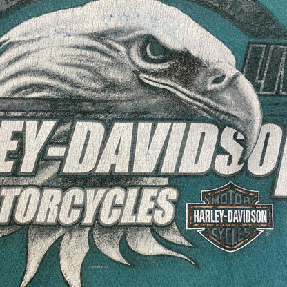 HARLEY-DAVIDSON | ハーレーダビットソン イーグル 半袖Ｔシャツ グリーン サイズ：XL【加古川店】