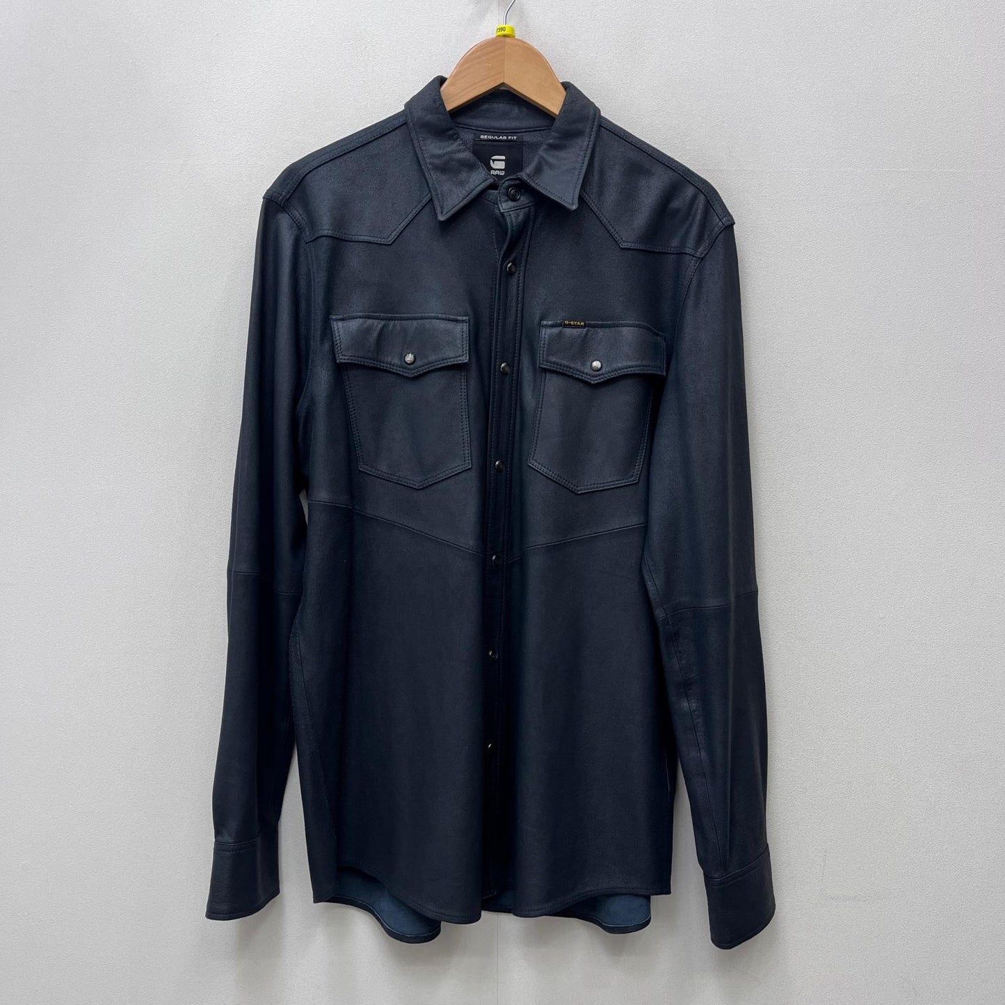 G-STAR | ジースター 3301 Regular Overshirt Jacket 長袖シャツ D18163-C638-4213 ダークネイビー サイズ：L【加古川店】