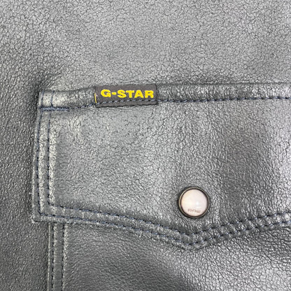 G-STAR | ジースター 3301 Regular Overshirt Jacket 長袖シャツ D18163-C638-4213 ダークネイビー サイズ：L【加古川店】