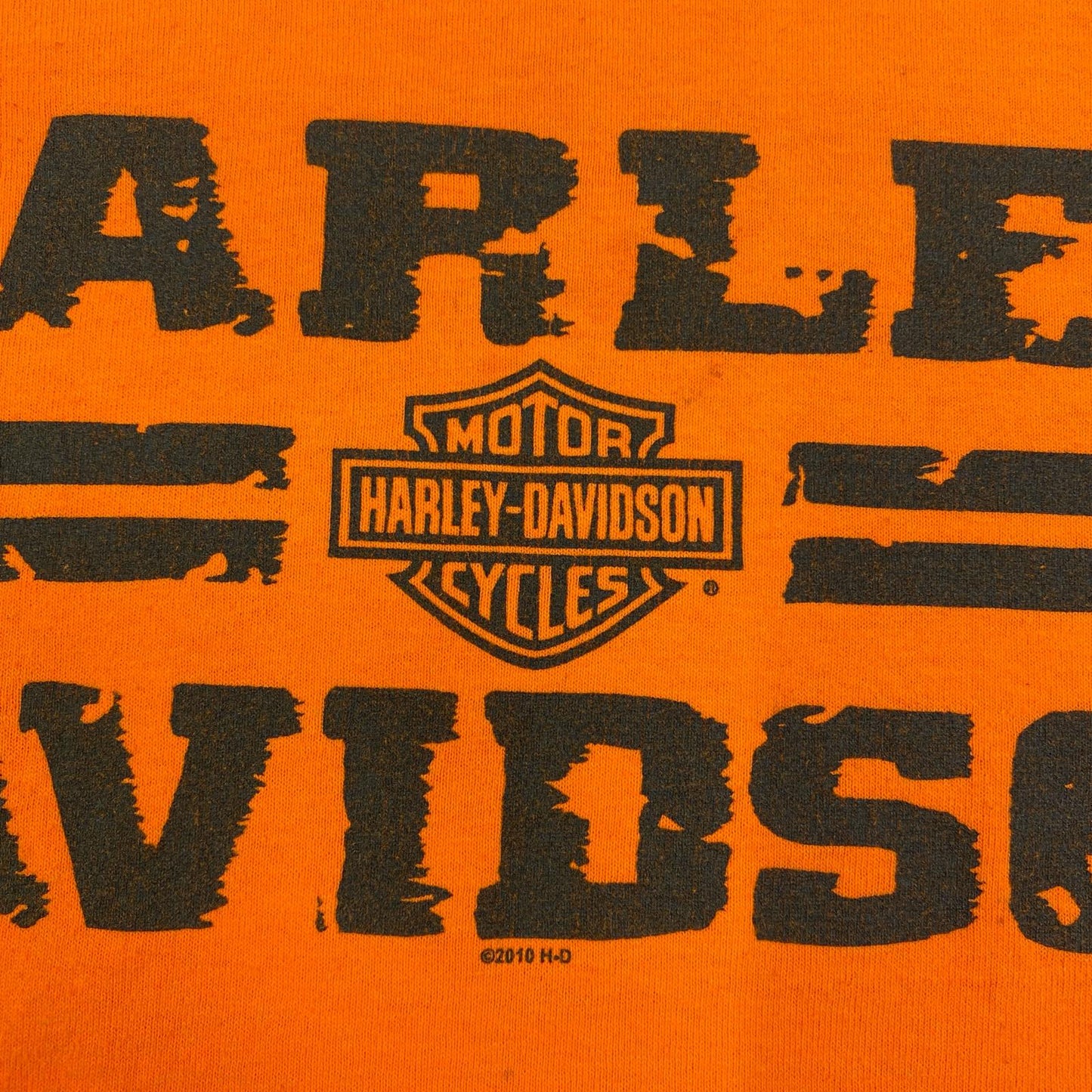 HARLEY-DAVIDSON | ハーレーダビットソン MOUNTAIN CREEK 半袖Ｔシャツ オレンジ サイズ：L【加古川店】