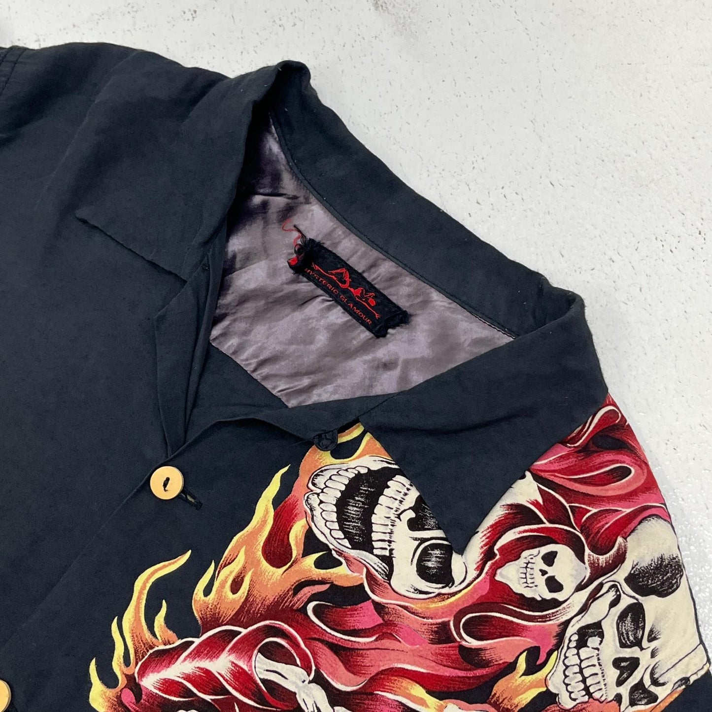 HYSTERIC GLAMOUR | ヒステリックグラマー オープンカラーシャツ ドクロ その他トップス 2AH-7410【加古川店】