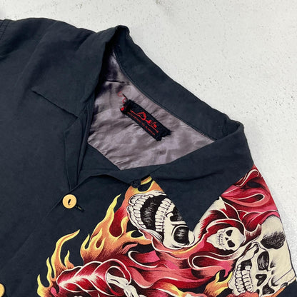 HYSTERIC GLAMOUR | ヒステリックグラマー オープンカラーシャツ ドクロ その他トップス 2AH-7410【加古川店】