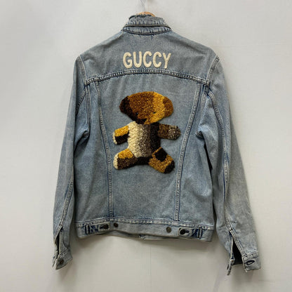 GUCCI | グッチ GUCCYベアワッペントラッカー デニム 488405-XR868 インディゴ サイズ：44【加古川店】